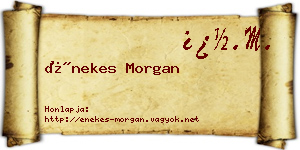 Énekes Morgan névjegykártya
